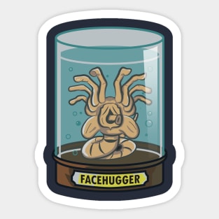 facehugger in a jar Sticker